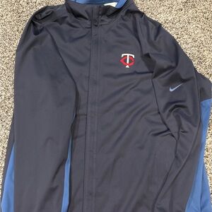 Nike Navy and Blue Windbreaker Jacket